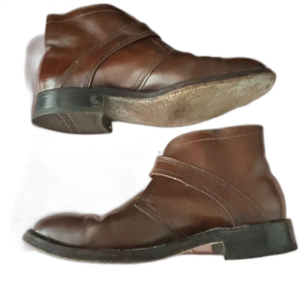 Florsheim Monkstrap Boots Leather Men’s Size 9 Buckle Dress Shoes Ankle